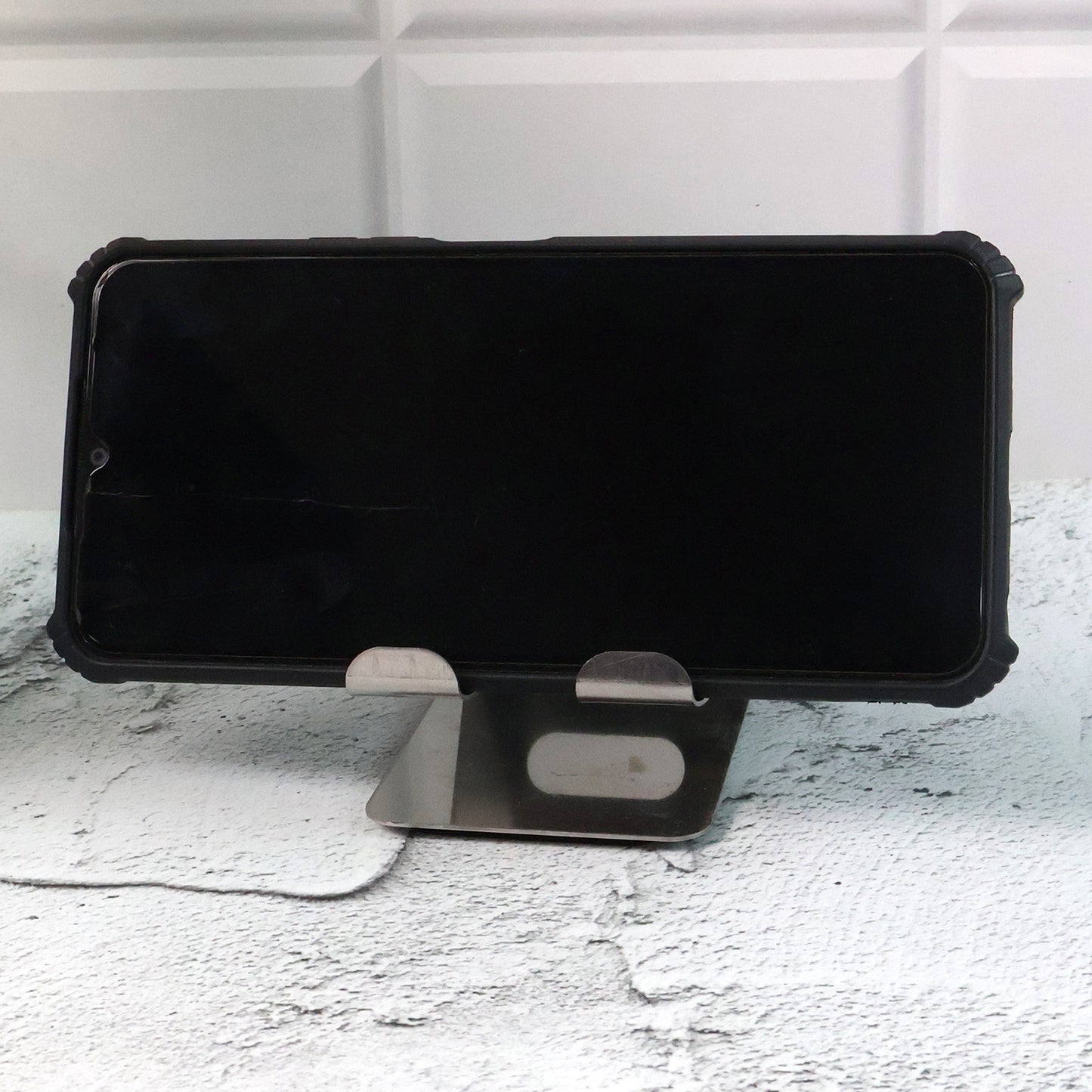 Stainless Steel Universal Mobile  Tablet Stand Holder - (1 Pc)