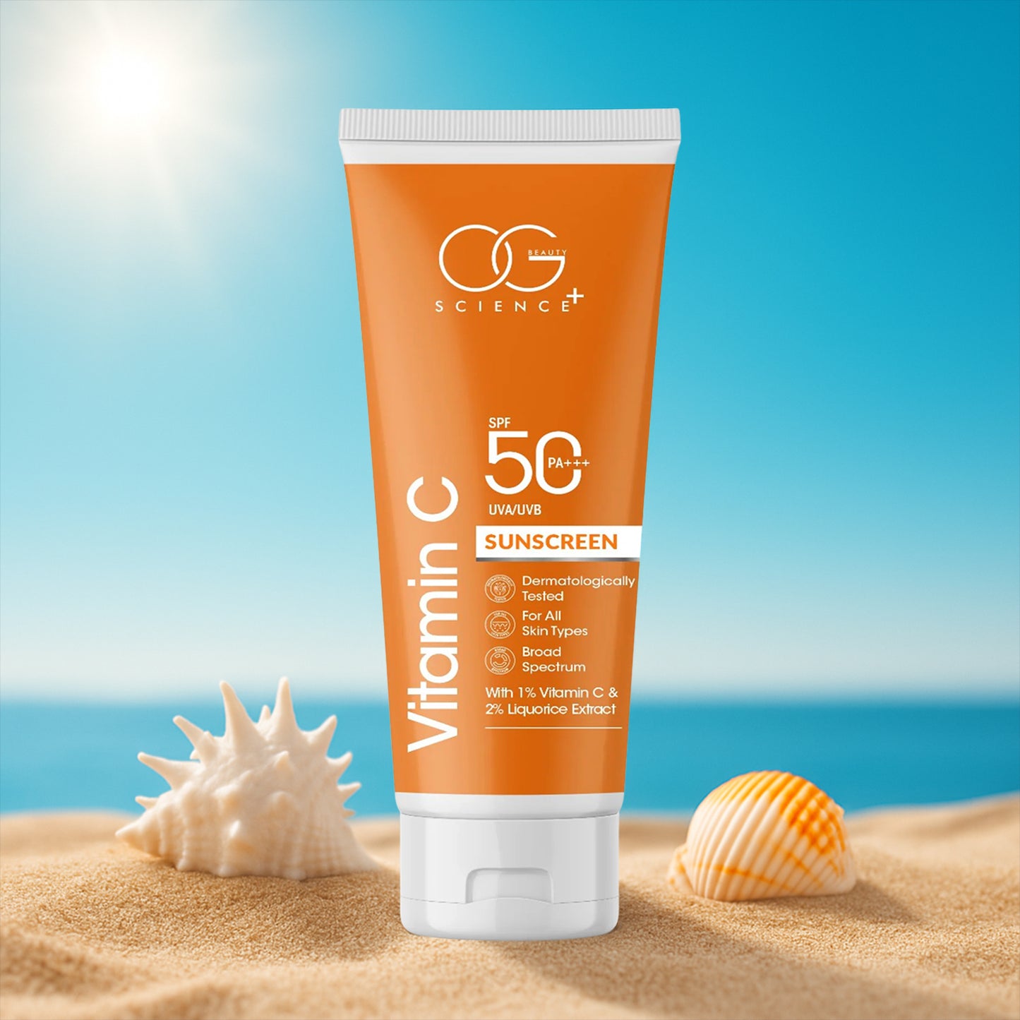 Og Beauty Vitamin C Sunscreen Spf 50 Pa+++ - (1 Pc  50ml)
