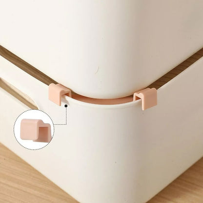 Plastic Stackable Wardrobe Organizer Clips Core Wardrobe Box Support (8 Pcs Set)