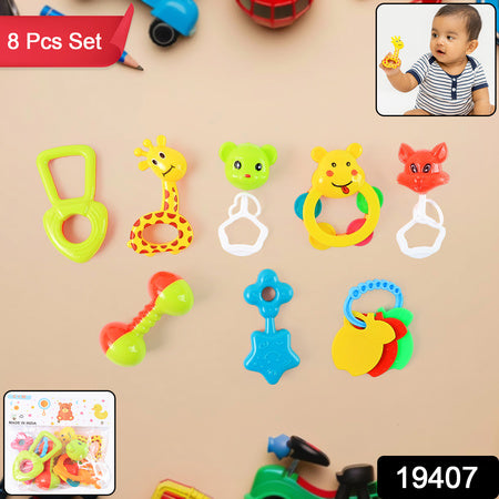 Baby Rattle Toy Collection For Infants 8 Pcs Set