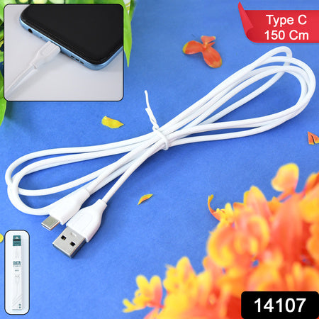 Usb To Type-c Fast Charging And Data Transfer Cable  150 Cm