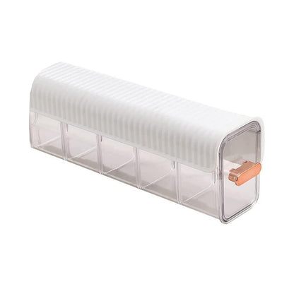 7877 Quirk Drawer Underwear Organizer Divider Wall Mount 5 Cell Drawer Storage Boxes And Acrylic Organizers For Lingerie Socks Ties Data Cable Spices Organization And Storage.