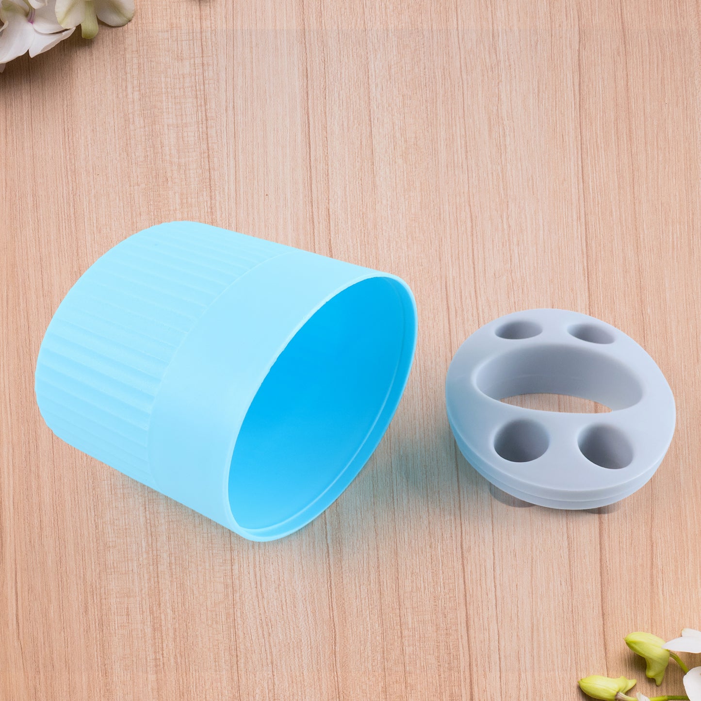 Multipurpose Bathroom Toothbrush And Utility Holder Stand With Multiple Slots (1 Pc)