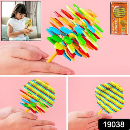 Spin Flower Candy Rotating  Spinning Toy (1 Pc)