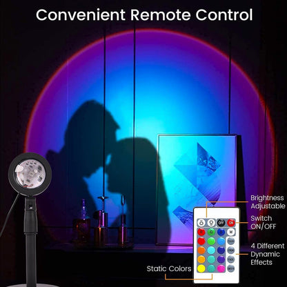 6423 4 Colors Sunset Lamp Sunset Projection Lamp Led Night Lights