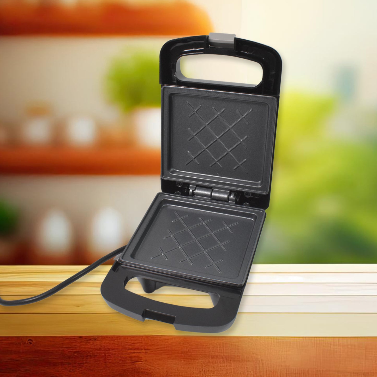 Sandwich Maker Makes Sandwich Non-stick Plates (1 Pc  500w)