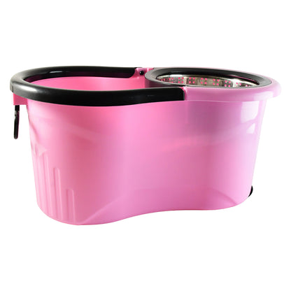 4942 Quick Spin Mop With Steel Spin Bucket Floor Cleaning Easy Wheels  Big Bucket Floor Cleaning Mop With Bucket