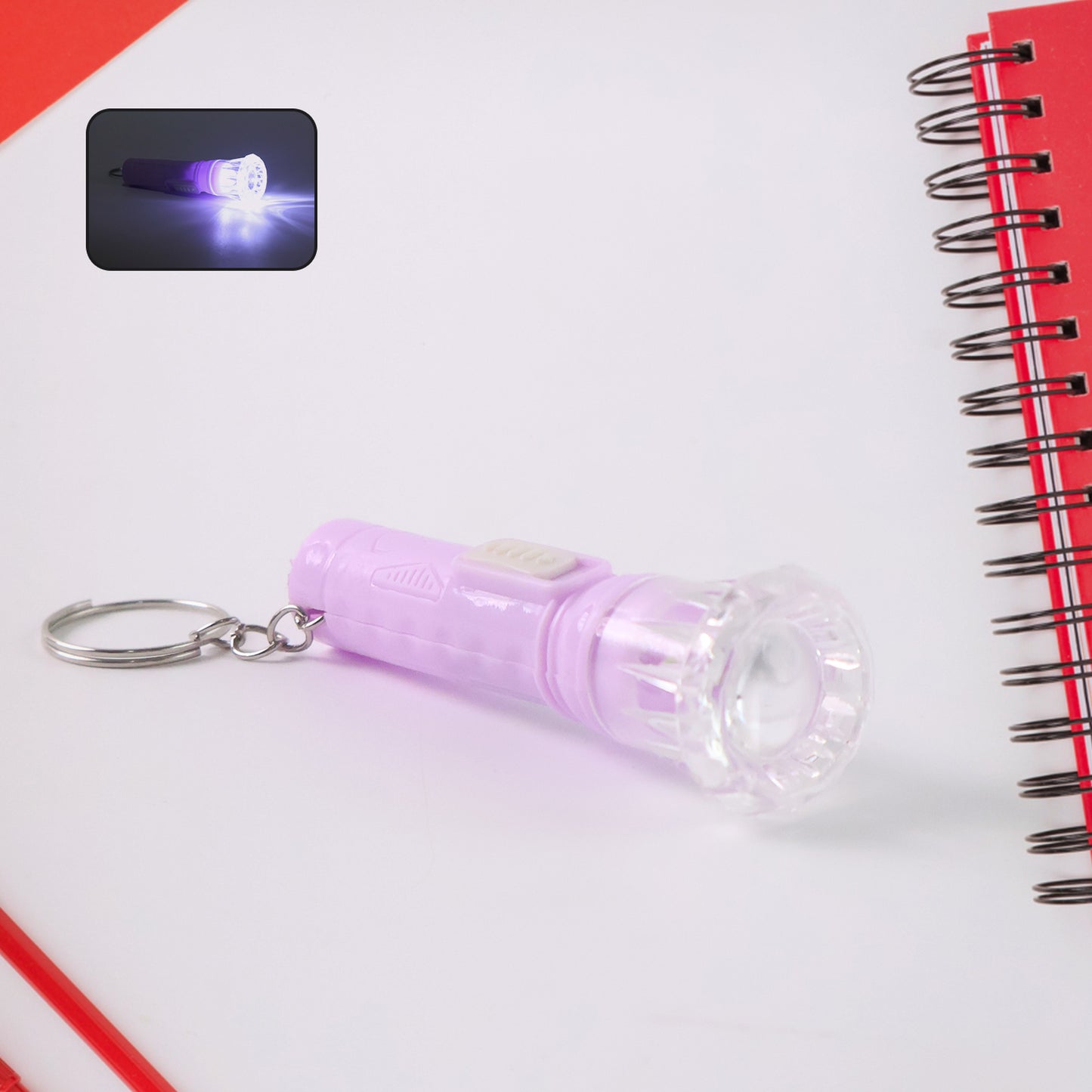 Mini Led Flashlight Keychain Torch (Mix Color  1 Pc)