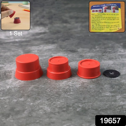 Magic Coin Pedestal Toy  Fun Illusion Trick For Kids (1 Set)