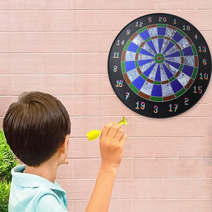 Magnetic Dart Board Game Set With 6 Soft-tip Darts