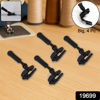 Portable Universal Detachable Zipper Slider (4 Pc  Big)