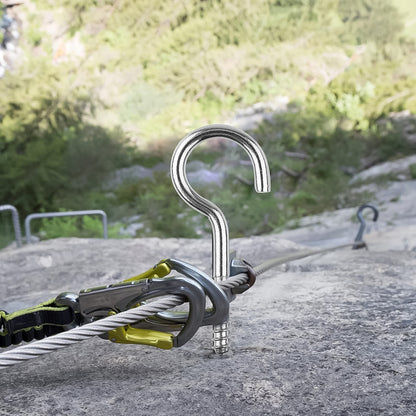 Eye Hooks Screw In Heavy Duty Stainless Steel Eye Bolts Screw (7 Pc Set)