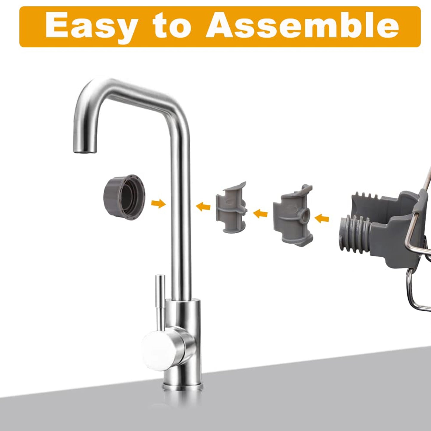 Soap Sponge Holder Stainless Steel Sink Caddy Organizer (1 Pc)