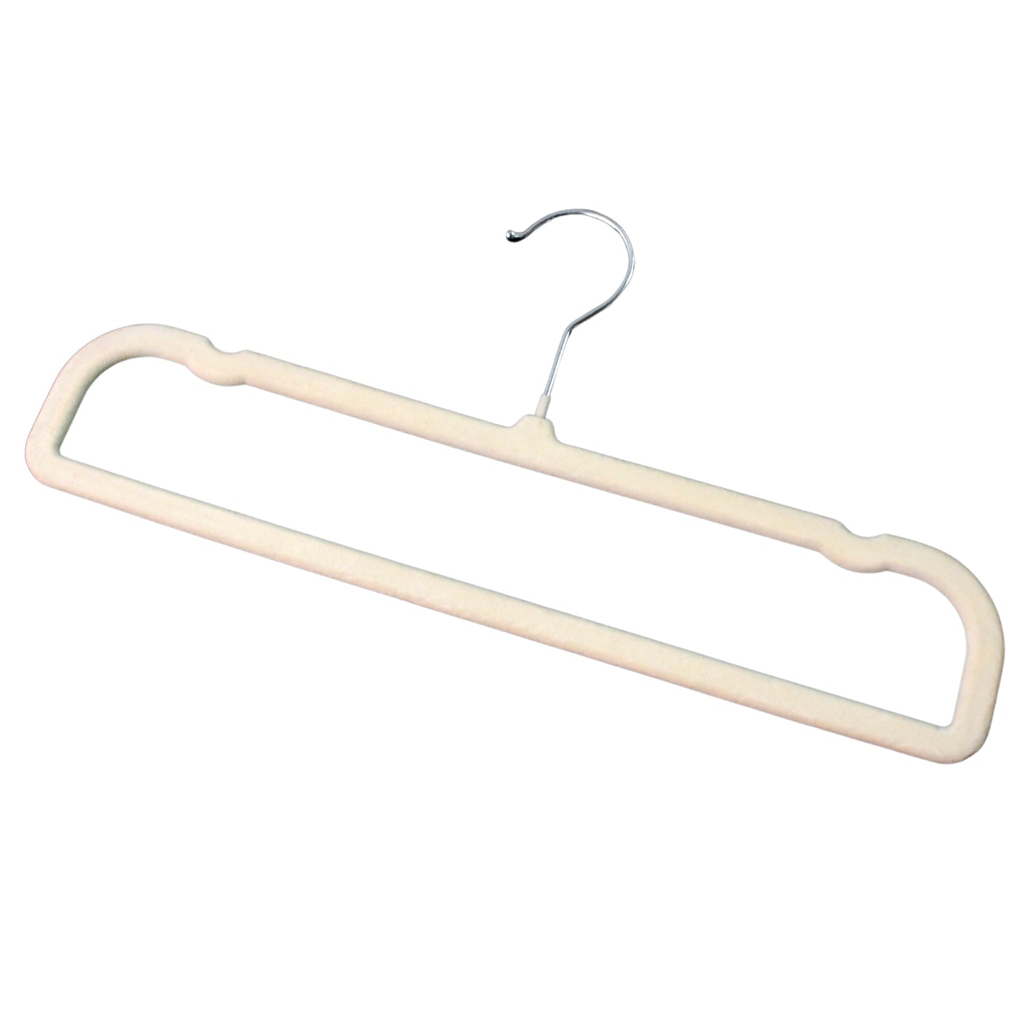 Premium Velvet Non-slip Cloth Hanger With Metal Hook (1 Pc)