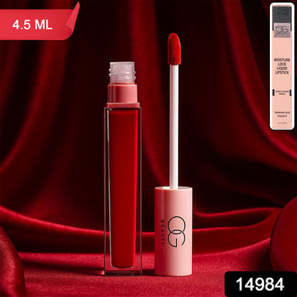 Og Beauty Red Rush Moisture Lock Liquid Lipstick (4.5 Ml  1 Pc)