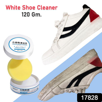 17828 Stain Remover Cleansing Cream For Shoe Polish Sneaker Cleaning Kit Shoe Eraser Stain Remover White Rubber Sole Shoe Cleaner White Shoe Cleaning Cream Stain Remover (120 Gm Approx)