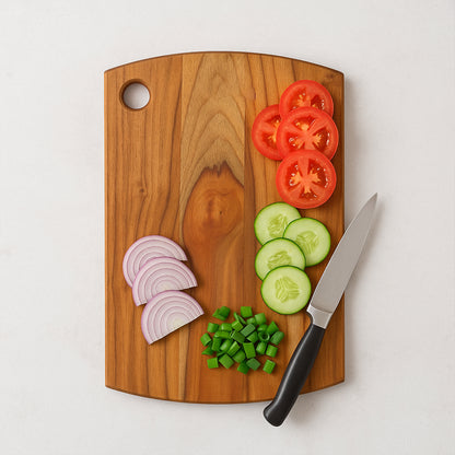 Supermom Premium Teak Wood Chopping Board For Kitchen (1 Pc)