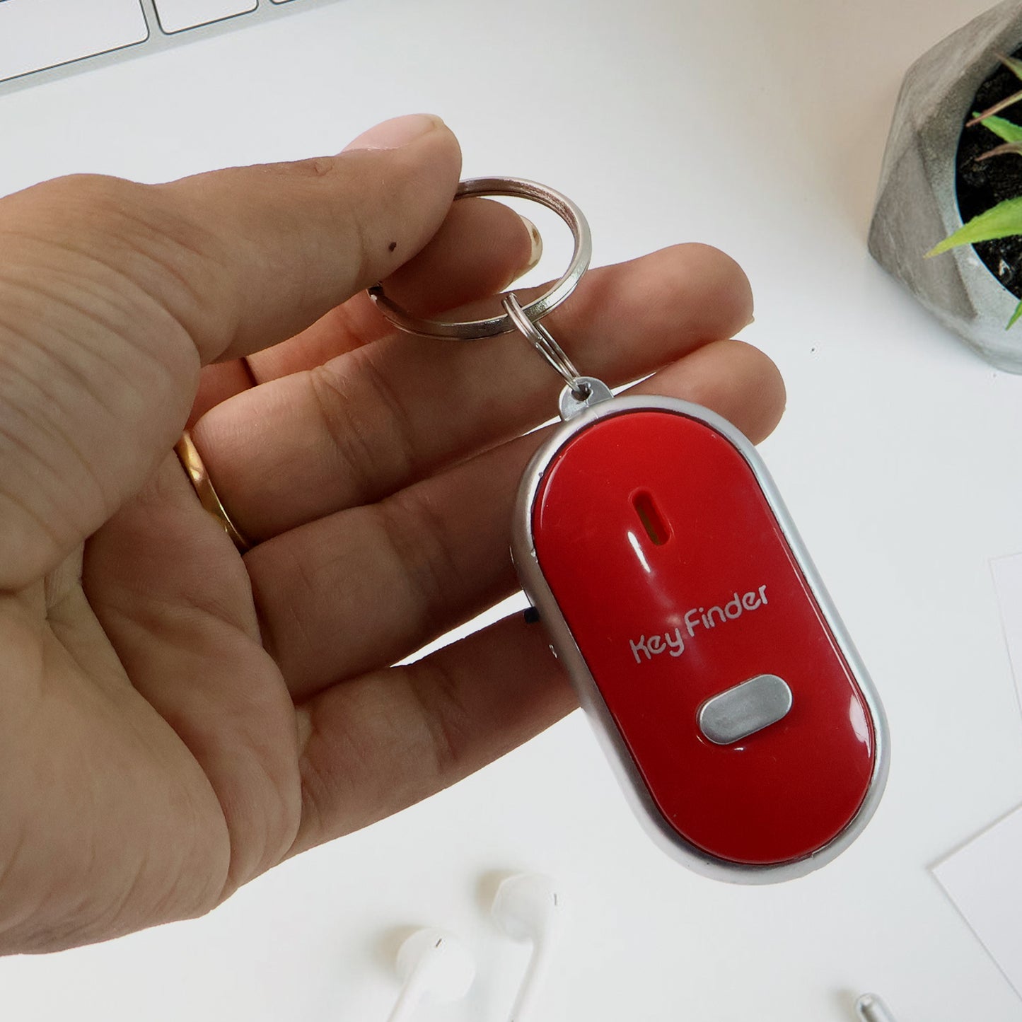Key Finder Anti Key Lost Key Chain Whistle Induction (1 Pc)