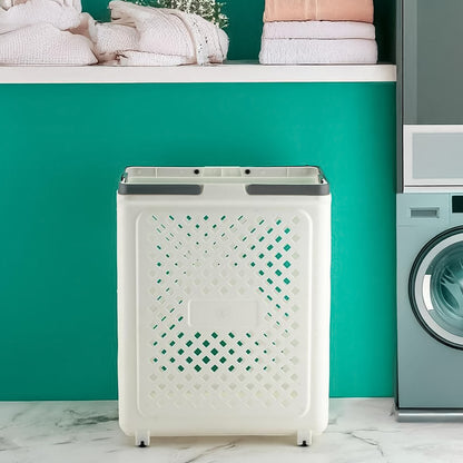 Multipurpose Foldable Laundry Basket With Wheels