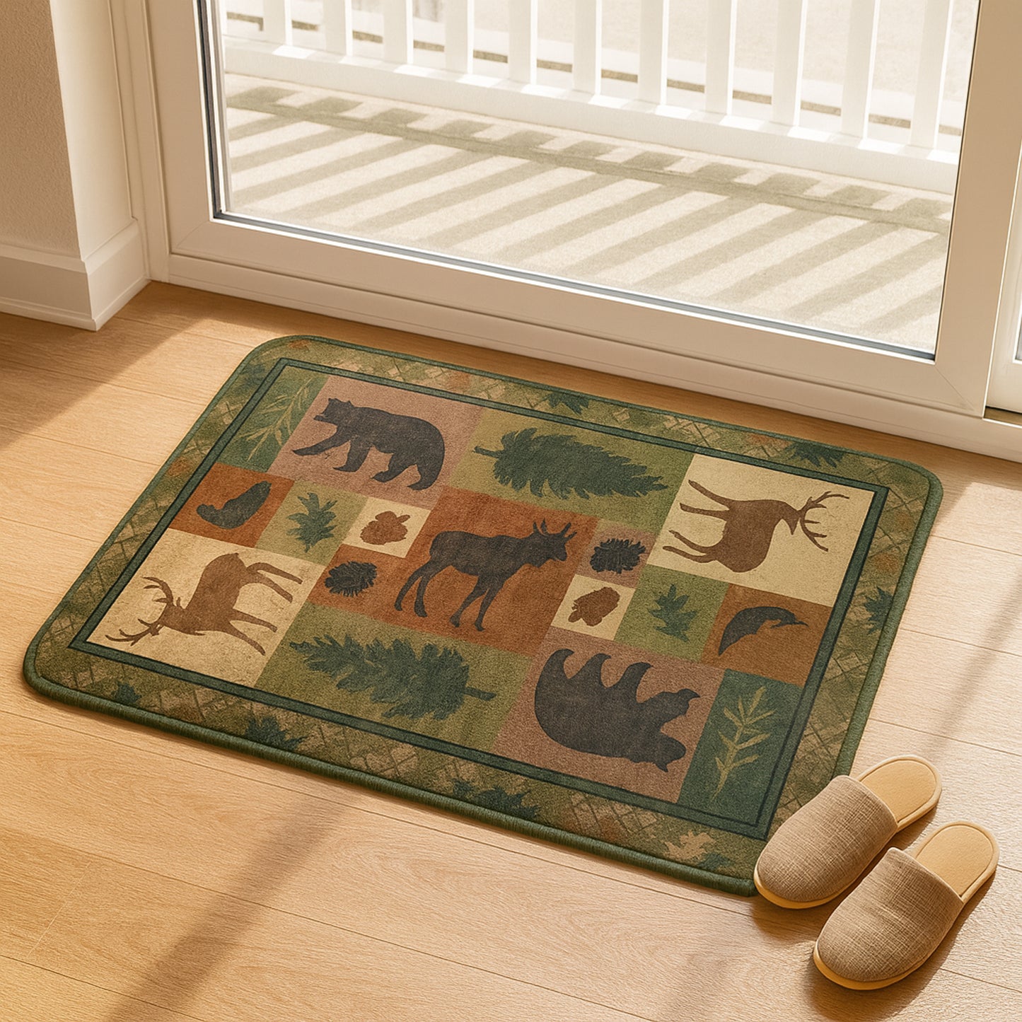 Premium Soft Anti-slip Floor Mat - (1 Pc  80x50 Cm)