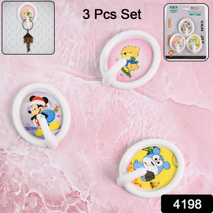 Multipurpose Big Self Adhesive Cartoon Wall Hooks Multipurpose Strong Wall Sticker Hooks Wall Hook Holder Door Hanger