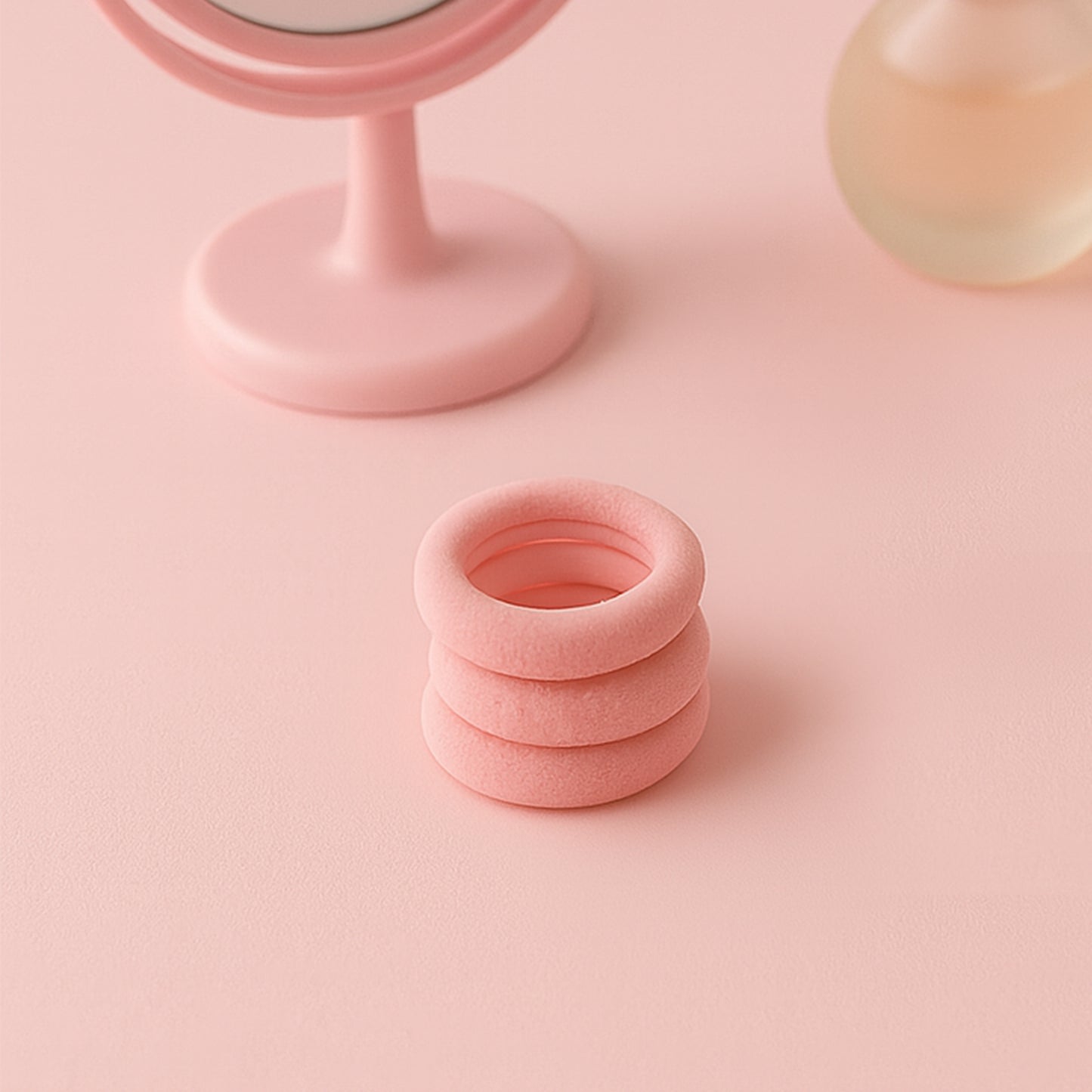 Colorful Soft Elastic Hair Bands Set For Kids  Girls (10 Pkt   1 Set)