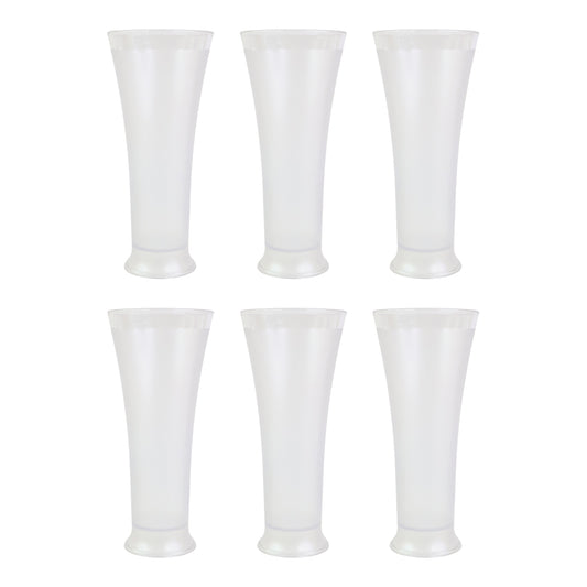 Supermom Plastic Faluda Matt Glass Set (300ml  6 Pc)