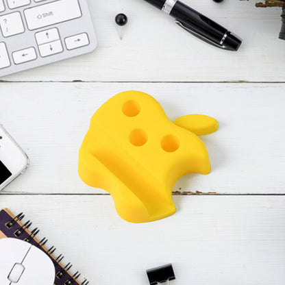 Multi-functional Apple-shaped Plastic Mobile Stand With Pen Holder (1 Pc  Mix Color)