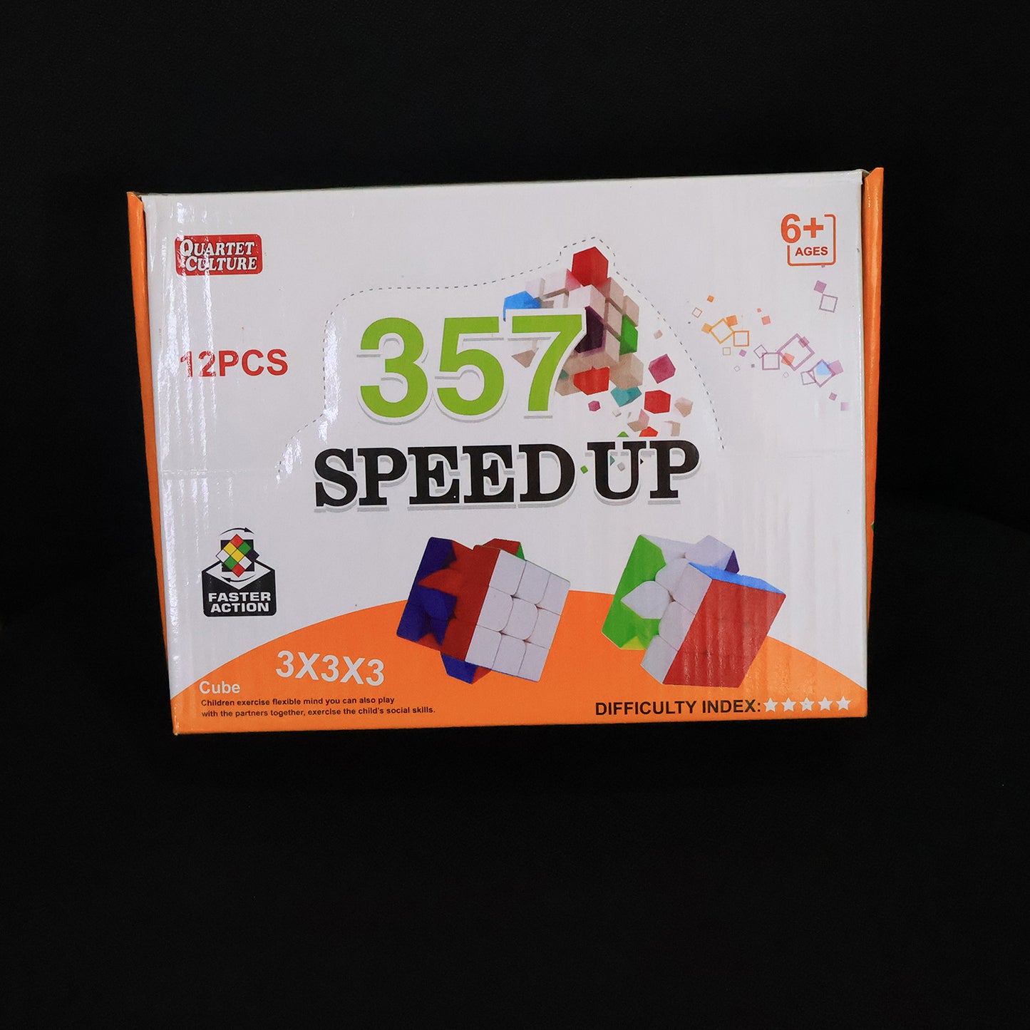 357 Speed Rubiks Cubes 3x3x3x (Set Of 12)