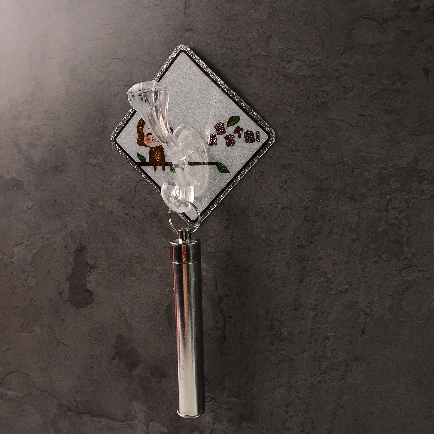 Cute Cartoon Print Transparent Wall Hook With Self-adhesive Back (1 Pc)