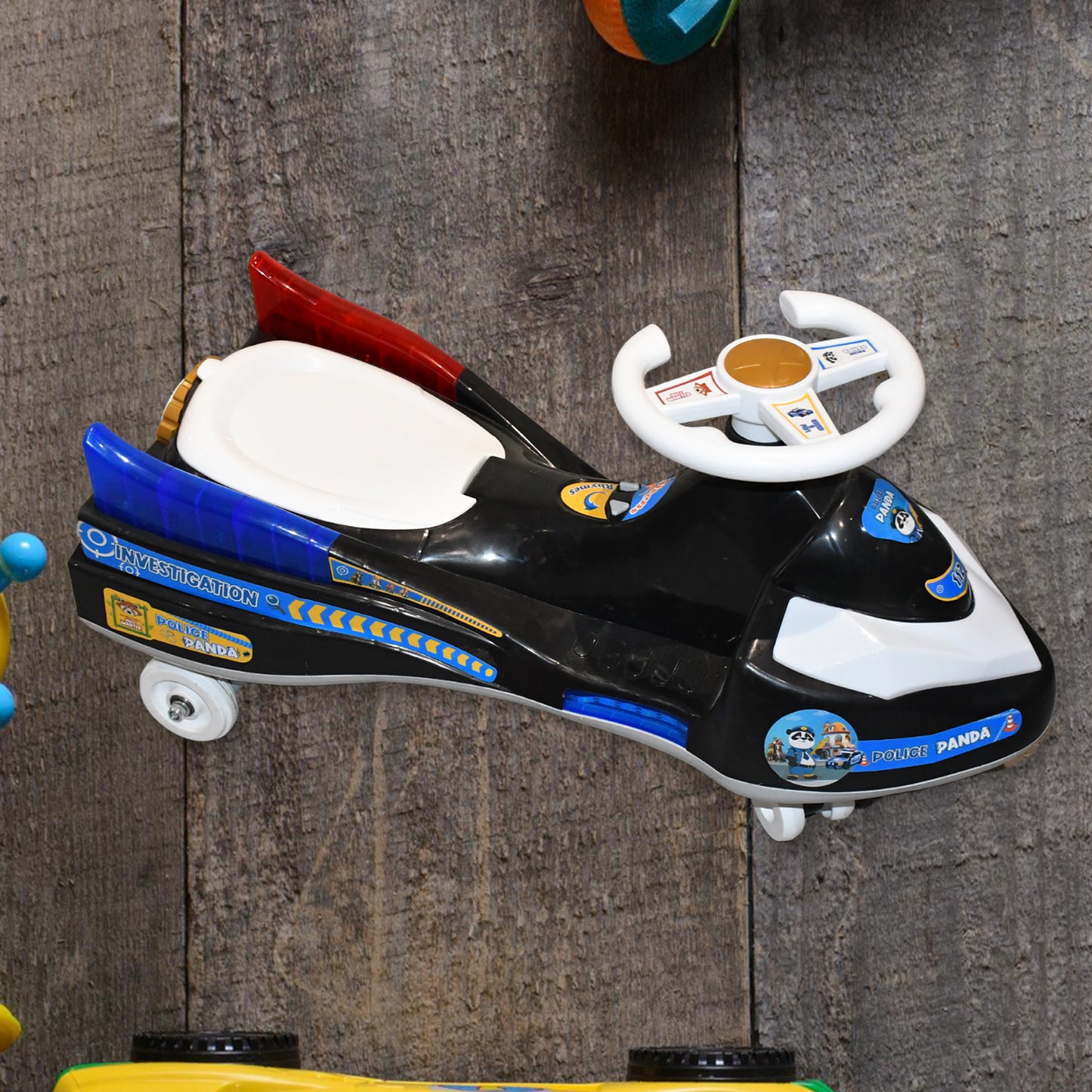 Twisted Police Ride-on Toy Car For Kids With Musical With Lights