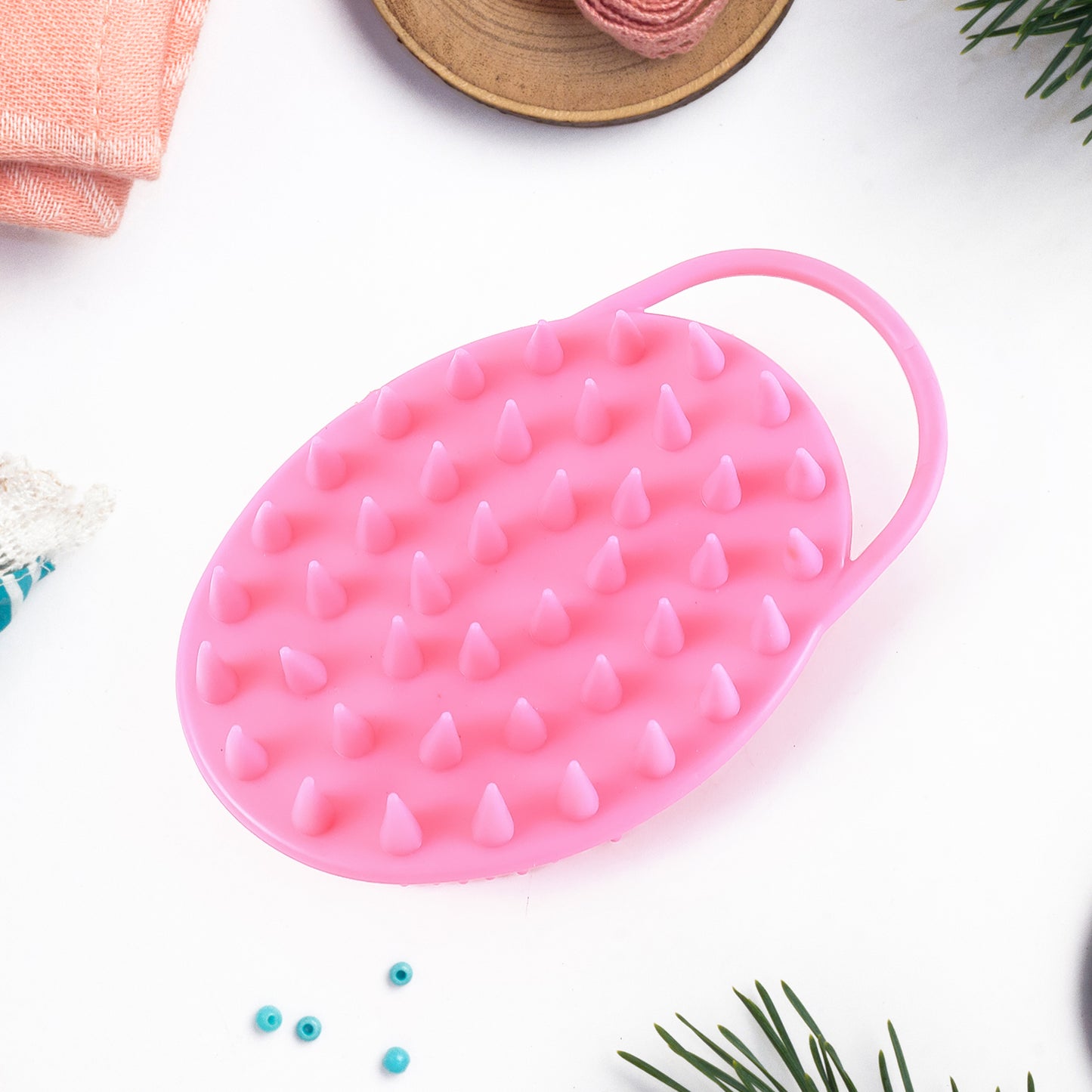 2-in-1 Silicone Soft Bristle Bath Brush