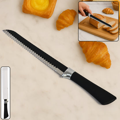 Premium 32 Cm Serrated Bread Knife With Ergonomic Handle
