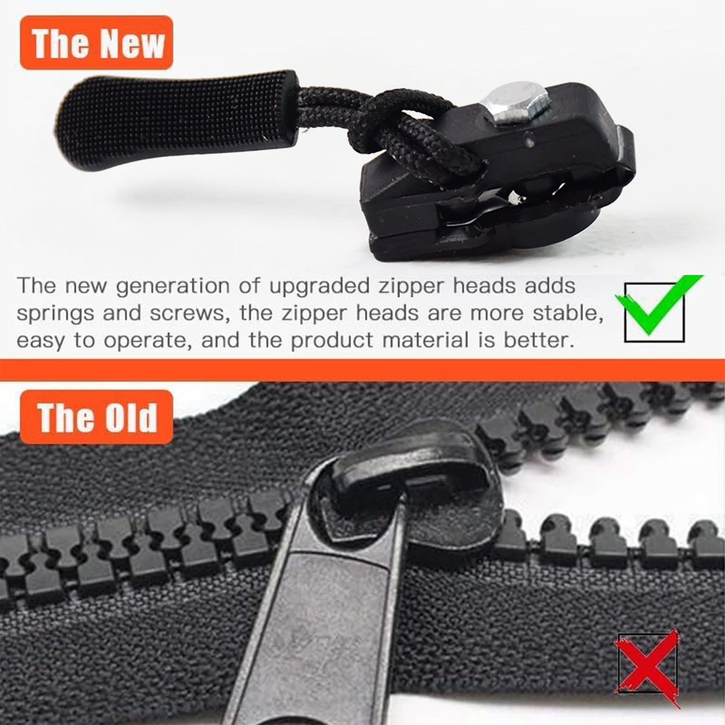 Portable Universal Detachable Zipper Slider (1 Pc  Medium)