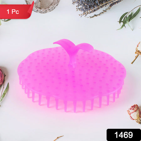 Ergonomic Plastic Scalp Massager Shampoo Brush (1 Pc)