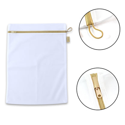 6459 Large Mesh Laundry Bags For Delicates With Premium Zipper Travel Storage Organize Bag Clothing Washing Bags For Laundry Blouse Bra Hosiery Stocking Underwear Lingerie (1 Pc)