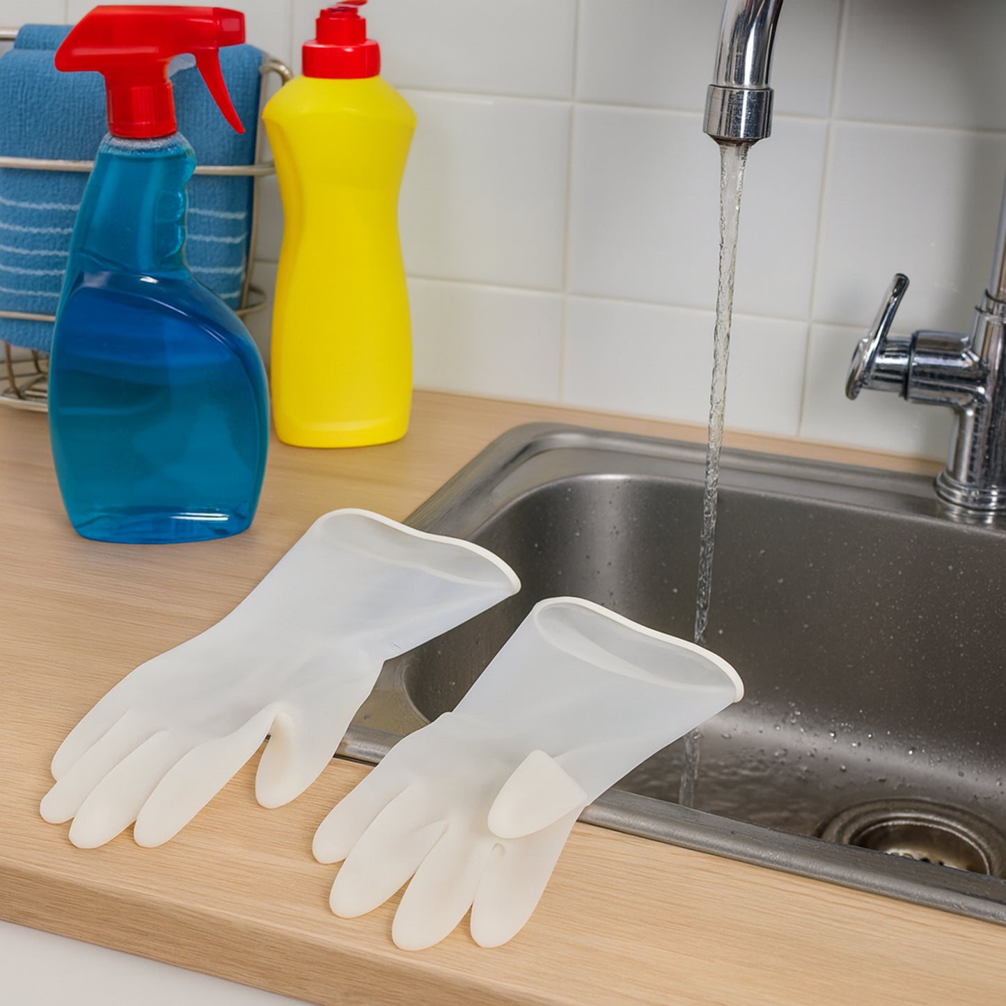 Kids Household Dishwashing  Cleaning Gloves - (2 Pc  Set)