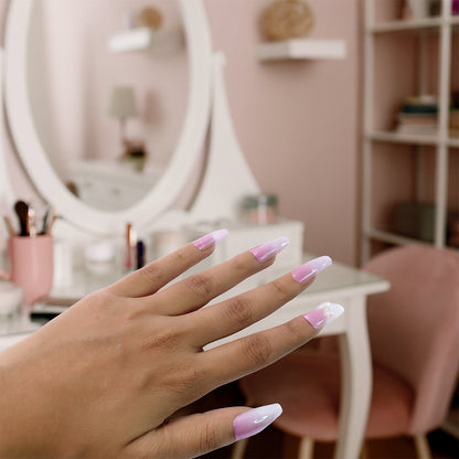 Artificial False Nail Set With Mix Design - (1 Set)