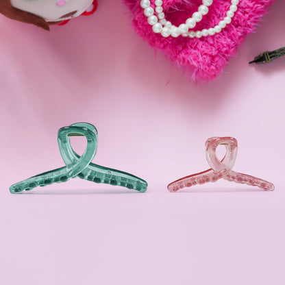 Hair Clutcher Clips (Mix Design Multicolor  12 Pc)