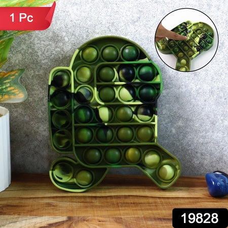 Premium Cartoon Shape Silicone Pop It Fidget Toy (1 Pc)