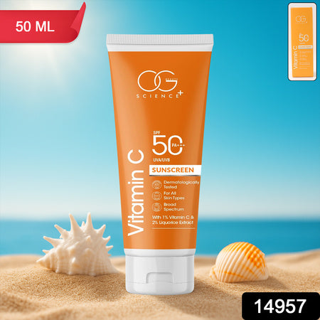 Og Beauty Vitamin C Sunscreen Spf 50 Pa+++ - (1 Pc  50ml)