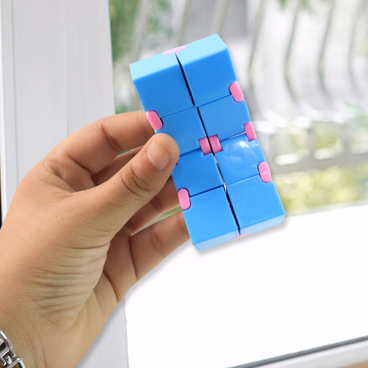 Infinity Cube Fidget Toy Stress Relief Hand Puzzle For Kids  Adults 1 Pc