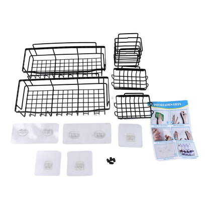 Metal Shower Basket  Canddy For Bathroom Organiser (5 Pc Combo)