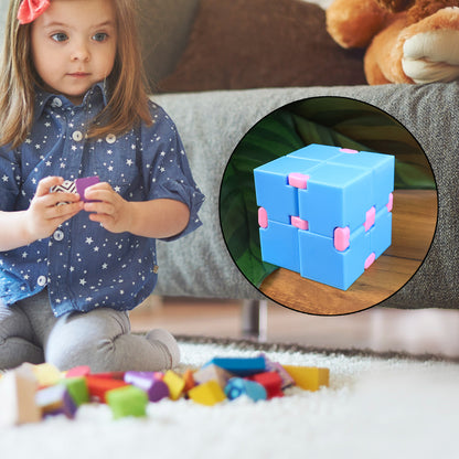 Infinity Cube Fidget Toy Stress Relief Hand Puzzle For Kids  Adults 1 Pc