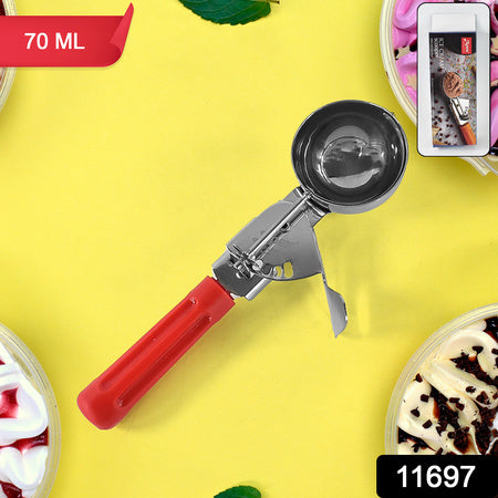 Apex Ice Cream Scoop  70 Ml Stainless Steel Head With Ergonomic Handle (1 Pc)