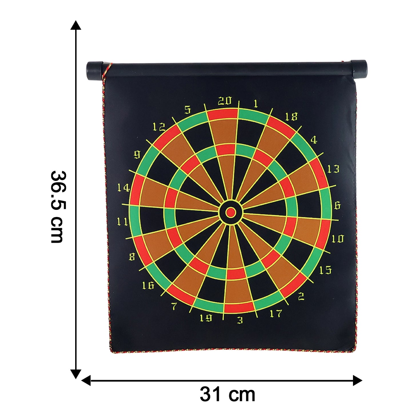 Magnetic Roll-up Dartboard Game - (12-inch  Set)