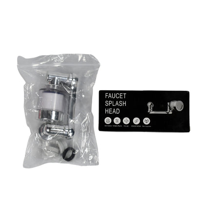 1509  Splash Faucet Filter Faucet 1080 Rotating Faucet Sprayer Head Double O-ring Design Movable Tap Water Saving Sink Aerator Extender For Bathroom Kitchen