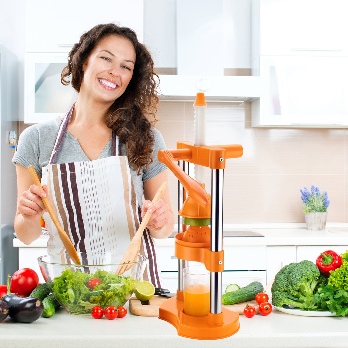 7128 Hand Pressure Juicer Manual Cold Press Juice Machine Instant Make Juice Squeezer Fruits Juicer Juice Maker Orange Juice Extractor For Fruits  Vegetables Orange
