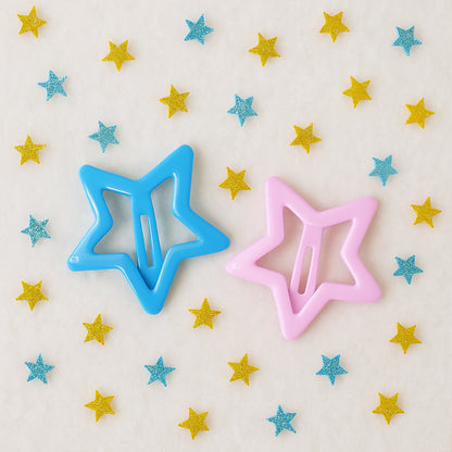 Star-shaped Hair Clips For Girls - (3 Pc)
