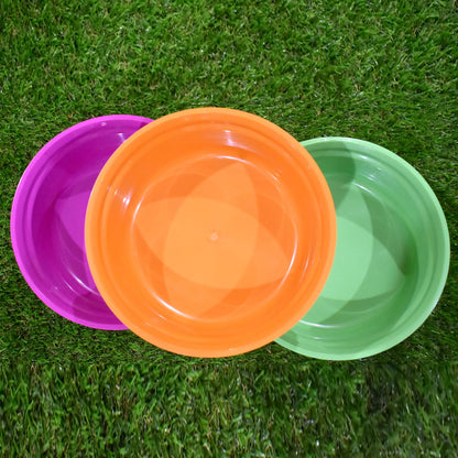 2592 Household Storage Plastic Round Bowl  Tub  Basket  Bucket Set - Pack Of 3